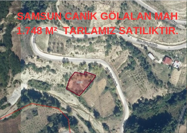SAMSUN CANİK GÖLALAN MAH 1.748 M²  TARLAMIZ SATILIKTIR. - SAMSUN CANİK fotoğraf 6
